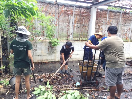 นิสิตพืชไร่นา รวมตัวกันทำความสะอาดและพัฒนาโรงเรือนทดลอง ภาควิชาพืชไร่นา คณะเกษตรศาสตร์ — ภาพที่ 18